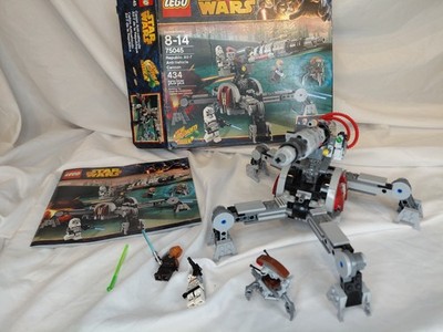 Lego Star Wars Wolf Pack Troopers & AV 7 Anti-Vehicle Cannon missing 1 minifig