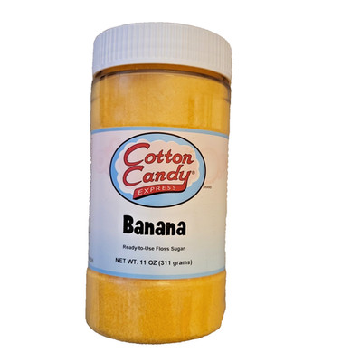 Cotton Candy BANANA Floss Sugar 11oz Uses Ice Cream Popcorn Beverage JAN 2026