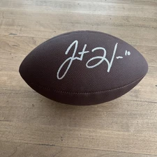 Justin Herbert Signed Football Los Angeles Chargers Autographed Ball COA