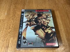 Sealed NEW OOP PS3 Metal Gear Solid 4 Guns of the Patriots Limited Edition