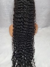 32inch-34 Soft Curly Wave 13x4 Wig. Preplucked 100 Human Hair.  