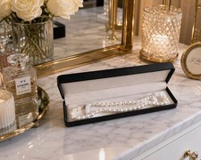 Vintage 14K Akoya Pearl Necklace   16  (Stamp...