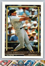 JOSE CANSECO (1985-2001) MLB Oakland Athletics - CHOOSE YOUR CARD!