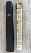 K&E Slide Rule N4058W Original Leather Case Complete Made in the USA Set