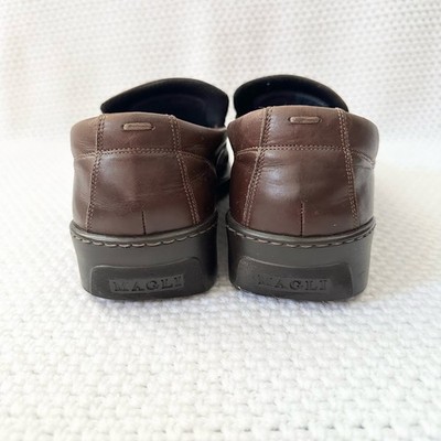 Bruno Magli Chocolate Brown Leather Bryant Slip On Loafer Casual Shoes 9 Men Bruno Magli Chocolate Brown Leather Bryant Slip On Loafer  main image 2
