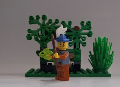 LEGO  MOC Hideout in the Woods - Forestmen Waldläufer Minifigur Sand-Blue