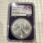 2024 American Silver Eagle NGC MS70 Trader Bea Purple Core