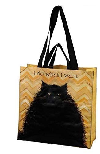 Primitives by Kathy Market Tote -Spunky Cat Nope, Not Today