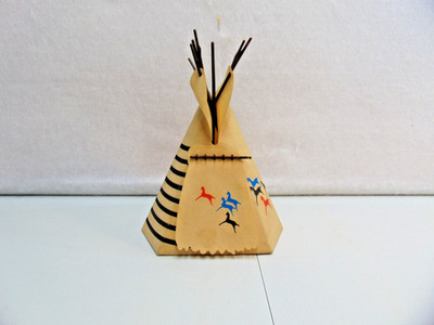 Vintage Play Mobile 1989 Indian TeePee WIgwam w/ Campfire Free Shipping