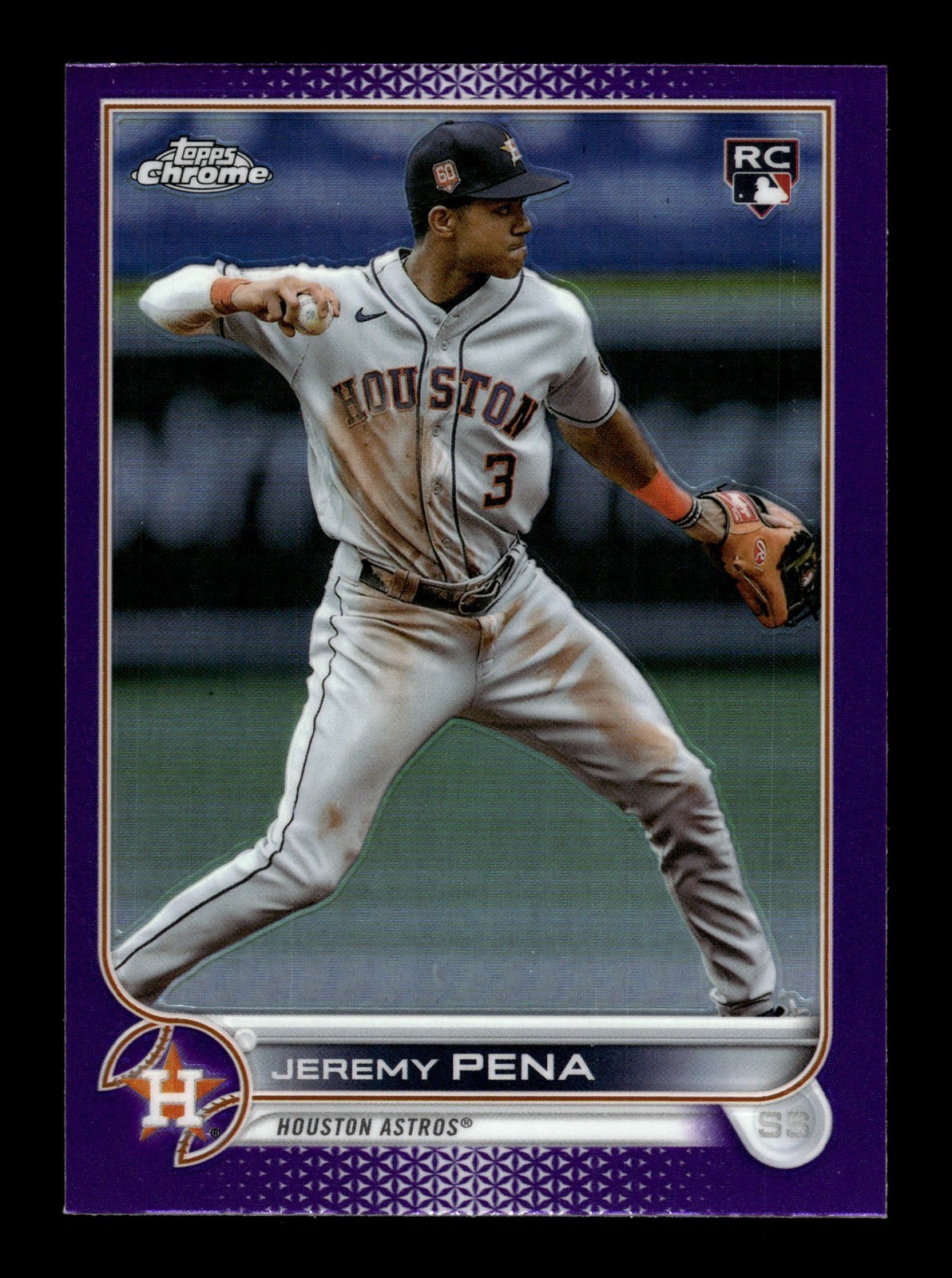 JEREMY PENA ⚾ 2022 Topps Chrome Update Purple Refractor #USC136 Astros RC