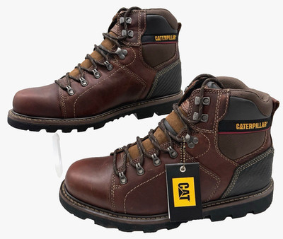 Caterpillar Alaska 2.0 Soft Toe Leather Brown Work Boots Mens 13M P74124 NIOB