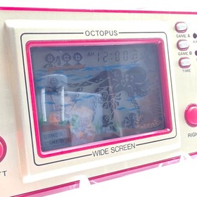 Nintendo Game & Watch Octopus OC-22 Wide Screen Tested Working Japan 60190