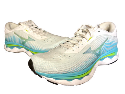 Mizuno Wave Sky 5 womens size 8 white-blue NEW