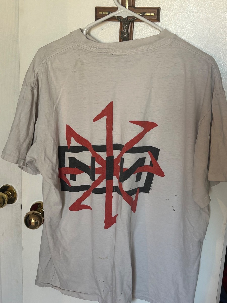 Vintage NINE INCH NAILS Raspberry Devil T-Shirt Size XL 1995 NIN