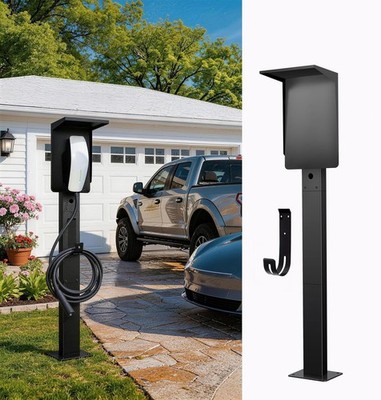 Charging Pedestal Outdoor J1772 Tesla Weatherproof