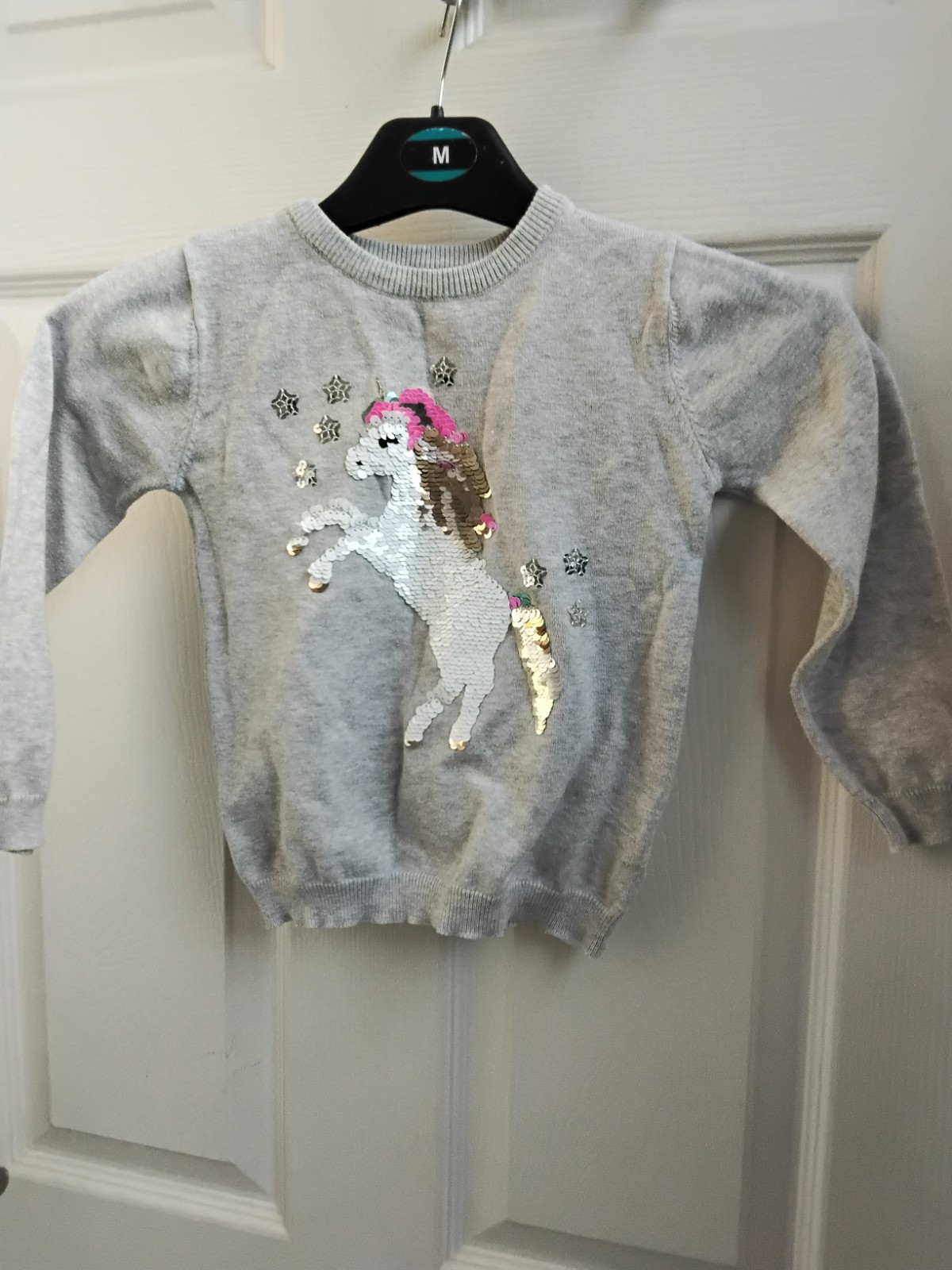 Primark Girls Long Sleeved Jersey Aged 5-6yrs Grey