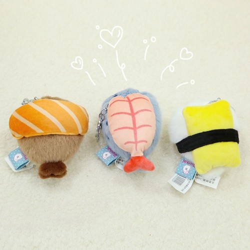 Stuffed Animal Sea Otter Doll Marine Life Sushi Seal Pendant Backpack - Picture 11 of 15