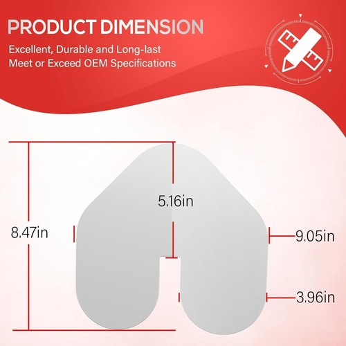 For Marine BowShield ScuffBuster Bow Guard XL Notched 80638 Stainless Steel - Imagen 16 de 19