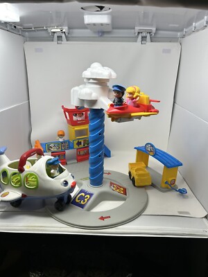 People Spinning Fisher Price Spinnin Sounds Airport Mattel Little