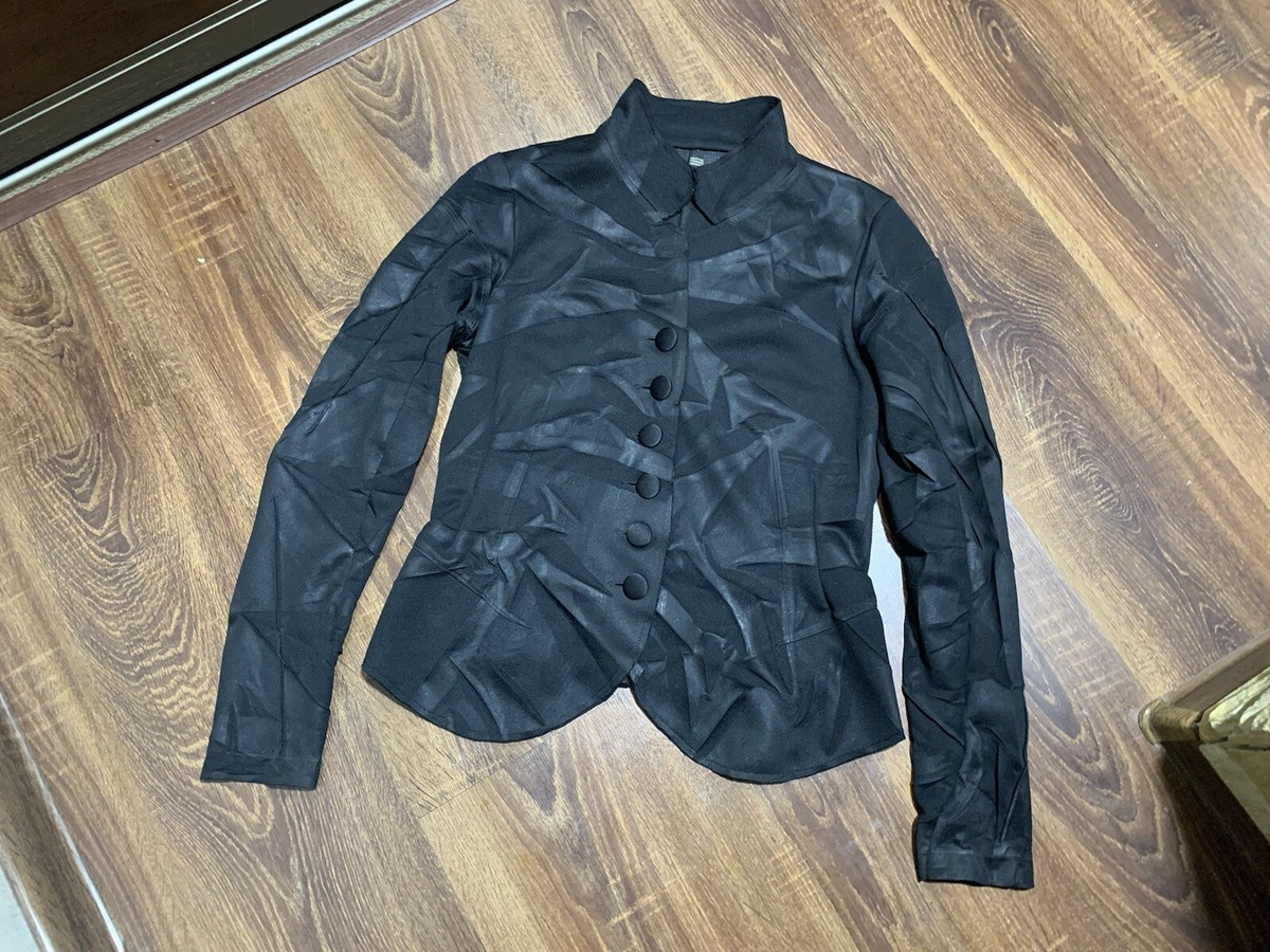 Vintage Marithe Francois Girbaud Cravatatakiller Black Button