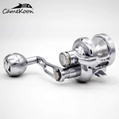 CAMEKOON Trolling Jigging Conventional Lever Drag Strong Saltwater Fishing Reel