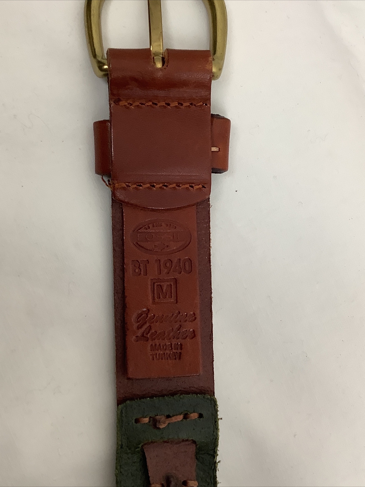 Fossil multi colored patchwork belt Small genuine… - image 8