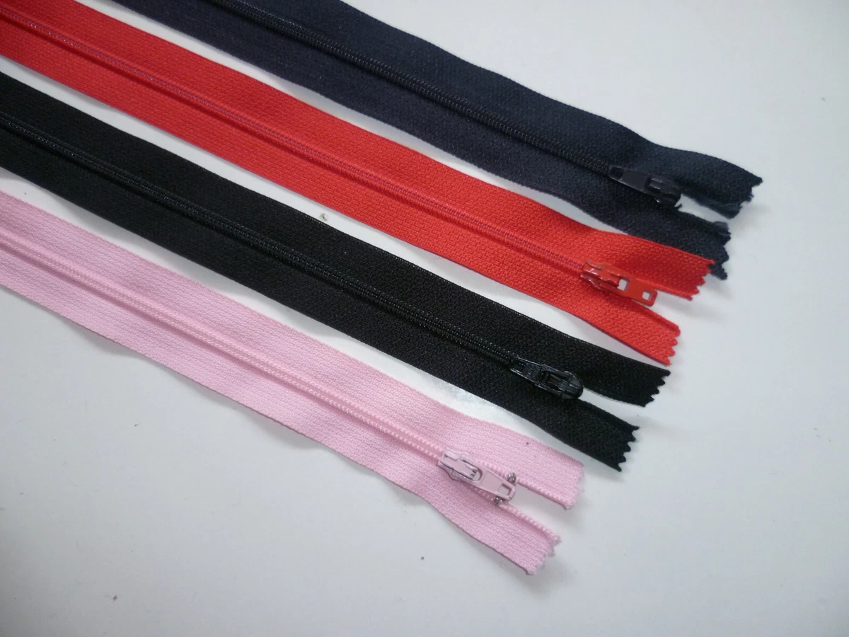 KGS Confezione Da 10 Cerniere In Nylon Per Cucito - 10 Colori Assortiti, Lunghezza 35,6 Cm (34 Pollici) - 3