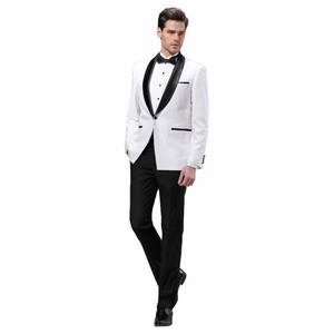 white slim fit suit