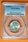 1951 -D PCGS MS66 WASHINGTON QUARTER #B39167