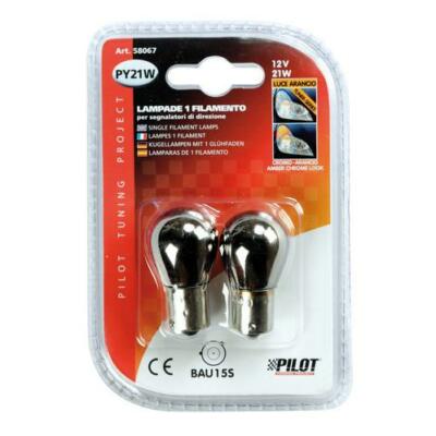 LAMPADA PHILIPS PY21W ARANCIO - 12V 21W BAU5s - (Rif.Philips - Foto 8