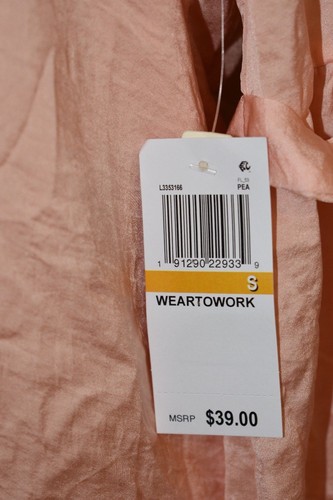 Lily Black Juniors' Bell-Sleeve Top. Color: Peach. Size: Small. - Picture 9 of 11