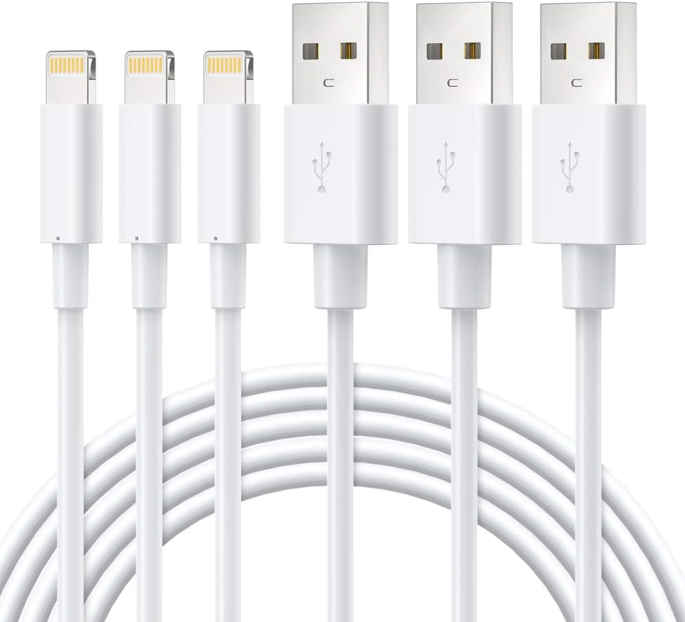 Novtech Lightning Cable Mfi Certified, Iphone Charger 3 Pack 3FT Lightning to US-image