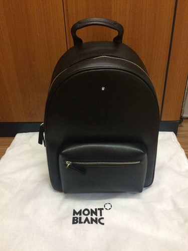 Mochila Bolsa De Cuero Para Hombre Montblanc 40x30x11cm Seminuevo | eBay
