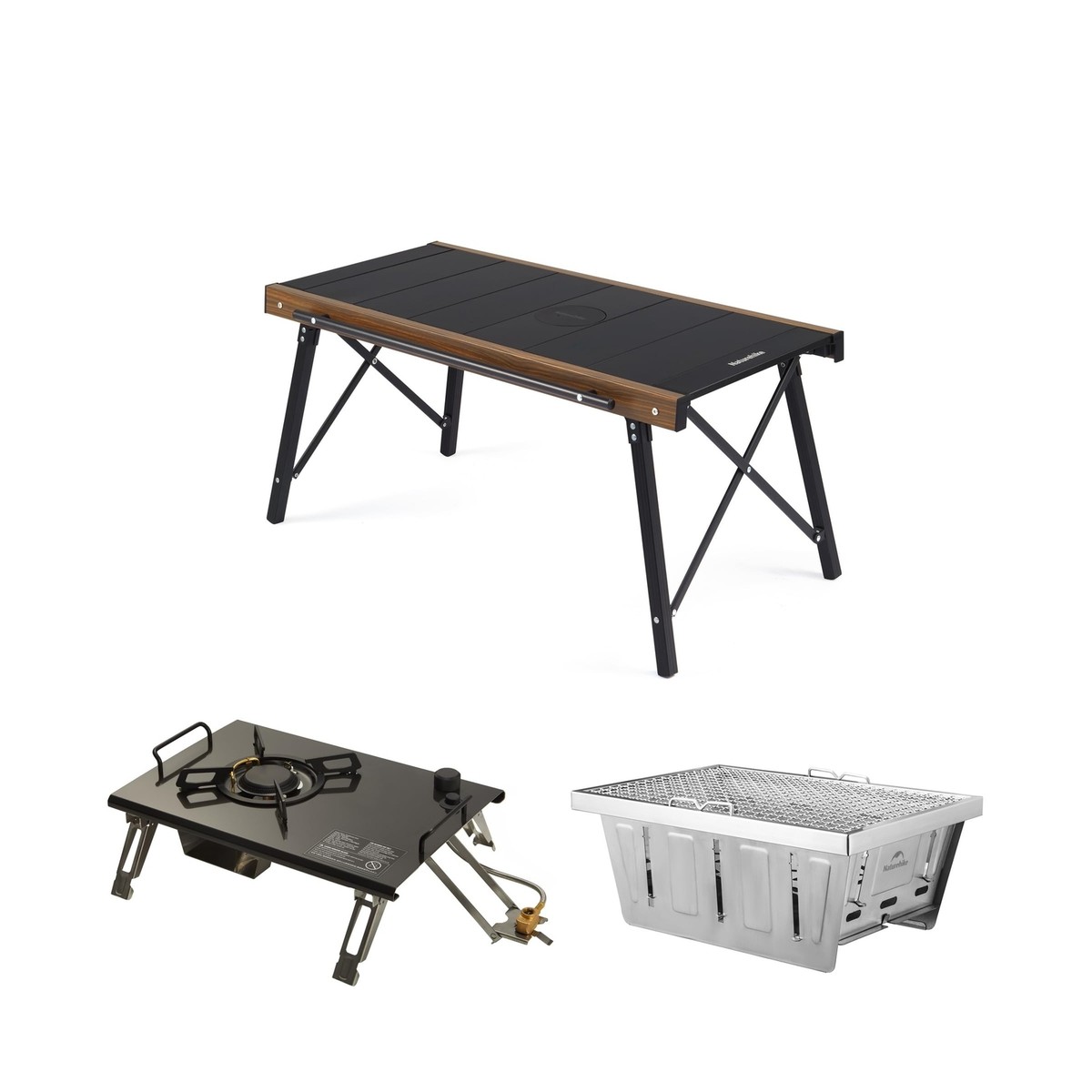 Naturehike Folding IGT Camping Table with Stove & Grill | eBay