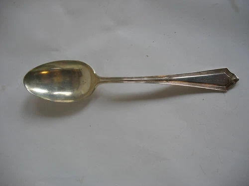 Sterling Gorham Plymouth Tablespoon Serving Spoon 8 1/2" 1911-1991 MONO Hannah