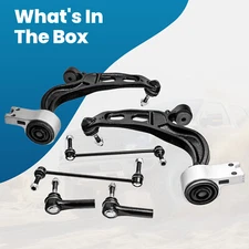 6 Pcs Front Lower Control Arm with Ball Joint for Ford Taurus 2010 - 2012