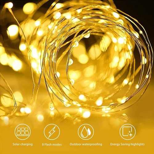 Solar Fairy Lights Outdoor Solar String Light Garden For Christmas Wedding Party - Picture 25 of 59