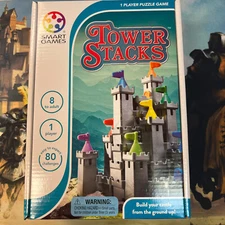 Tower Stacks - Smart Games Solo Puzzle Game Educational Toy New!