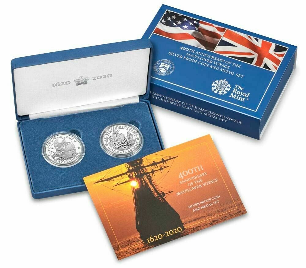 400th Anniversary of the Mayflower Voyage Silver Proof Coin