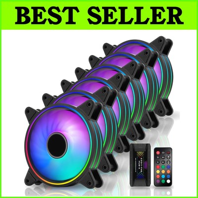 RGB 120mm Case Fan Pack - Aura SYNC Compatible with Adjustable Speed Control