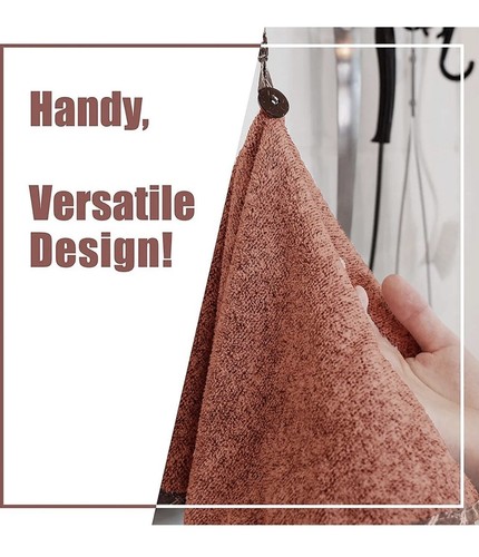 Hand Towels for Kitchen - Soft, Absorbent Charcoal Fiber Bathroom - Modern - 第 2/7 張圖片