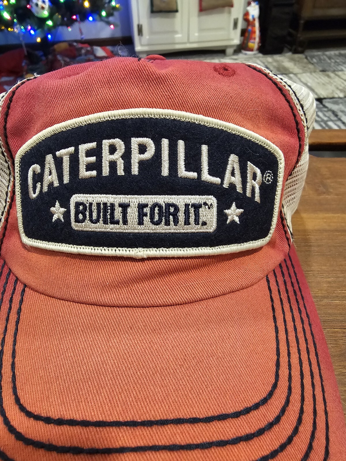 Caterpillar Cat Patch Hat Cap Strap Back Classic … - image 2