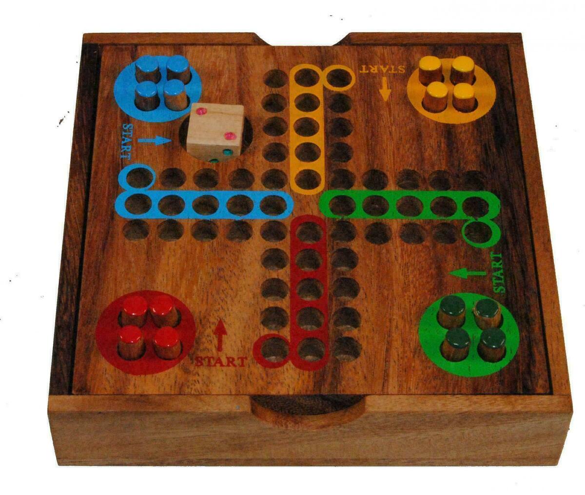 Ludo Game - Wooden Board Classic Strategy Fun Game