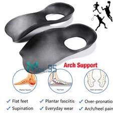 Orthotic Shoe Insoles Arch Support Inserts Flat Feet Plantar Fasciitis Insoles