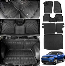 Floor Mats Backrest Mats Cargo Mat Trunk Liners For 2017-2025 Jeep Compass