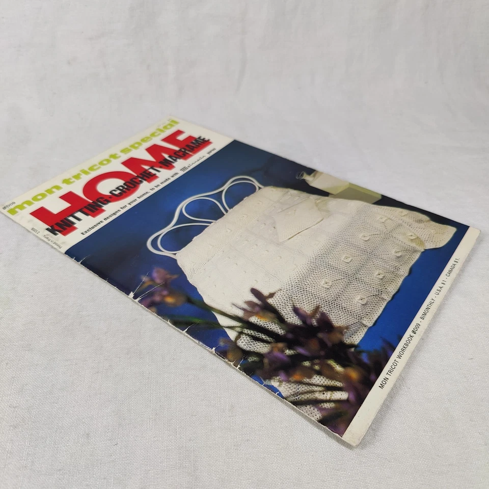 Rare Vintage 1974 Mon Tricot Macrame Home Decor Instruction Pattern Design Book - Image 3 of 4