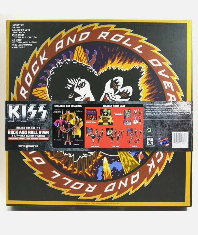 Экшн-фигурка KISS рок-н-ролл 3 3/4 дюйма подарочный бокс-сет 2021 SDCC - Изображение 3 из 3