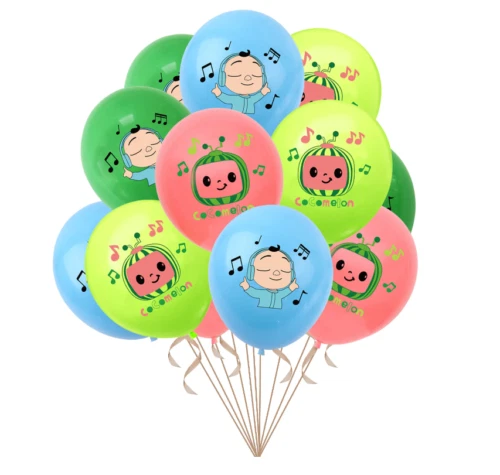 Cocomelon Party Supplies Tableware Balloons Tablecloth Kids Birthday Decoration - Picture 7 of 7