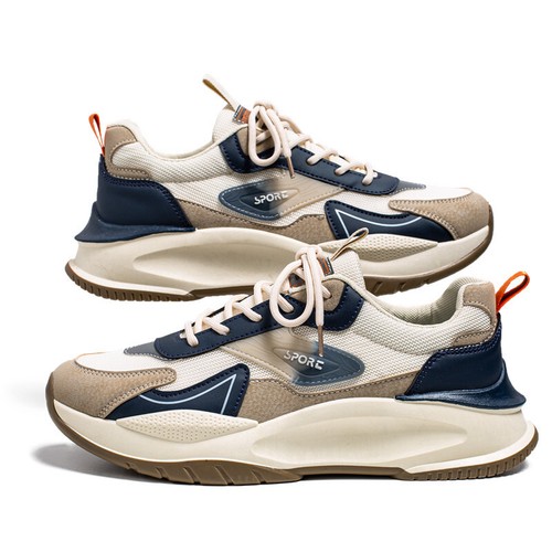 Zapatillas deportivas ligeras cómodas para caminar al aire libre de moda para hombre - Imagen 11 de 12