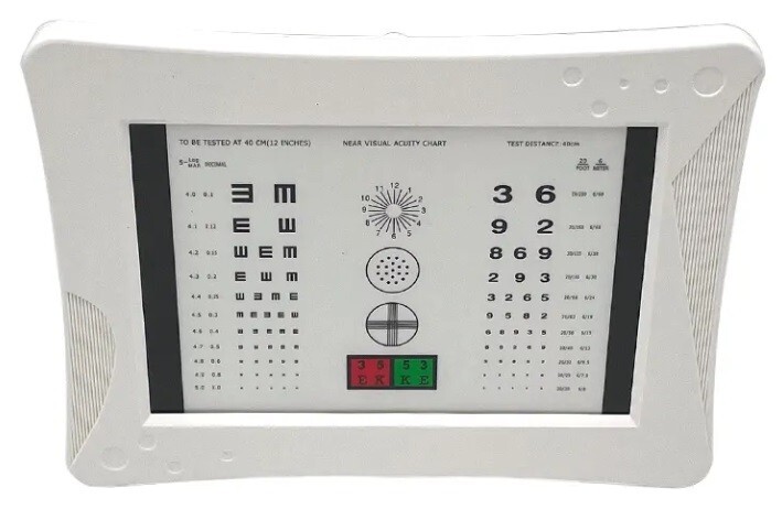 Ottotipo Luminoso per Visita Patente - Tabella Monoyer Certificata